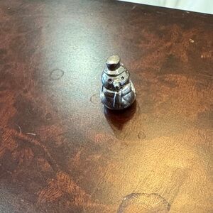 Charming Silver Snowman Carm